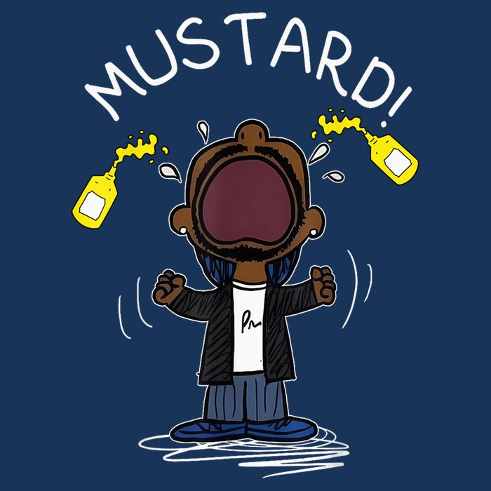 Trendy Lamar Mustard Funny Drawstring Bag