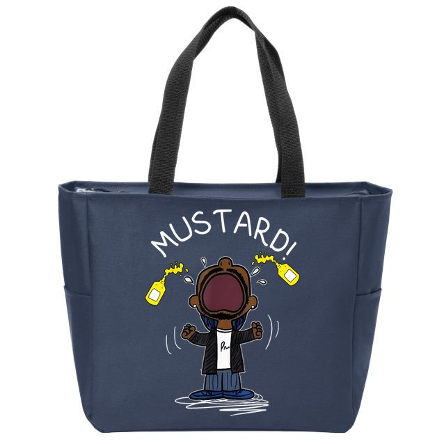 Trendy Lamar Mustard Funny Zip Tote Bag