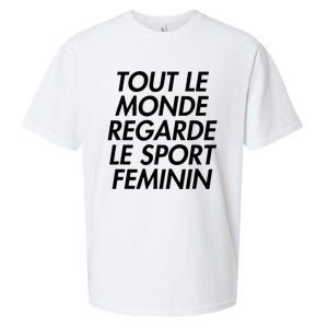 Tout Le Monde Regarde Le Sport Feminin Sueded Cloud Jersey T-Shirt