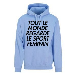 Tout Le Monde Regarde Le Sport Feminin Unisex Surf Hoodie