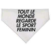 Tout Le Monde Regarde Le Sport Feminin USA-Made Doggie Bandana