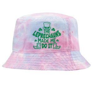 The Leprechauns Made Me Do It Tie-Dyed Bucket Hat