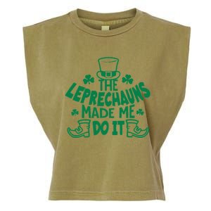 The Leprechauns Made Me Do It Garment-Dyed Women's Muscle Tee