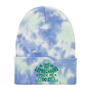 The Leprechauns Made Me Do It Tie Dye 12in Knit Beanie