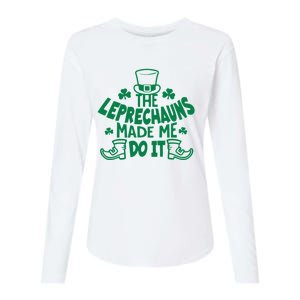 The Leprechauns Made Me Do It Womens Cotton Relaxed Long Sleeve T-Shirt