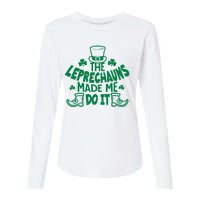 The Leprechauns Made Me Do It Womens Cotton Relaxed Long Sleeve T-Shirt