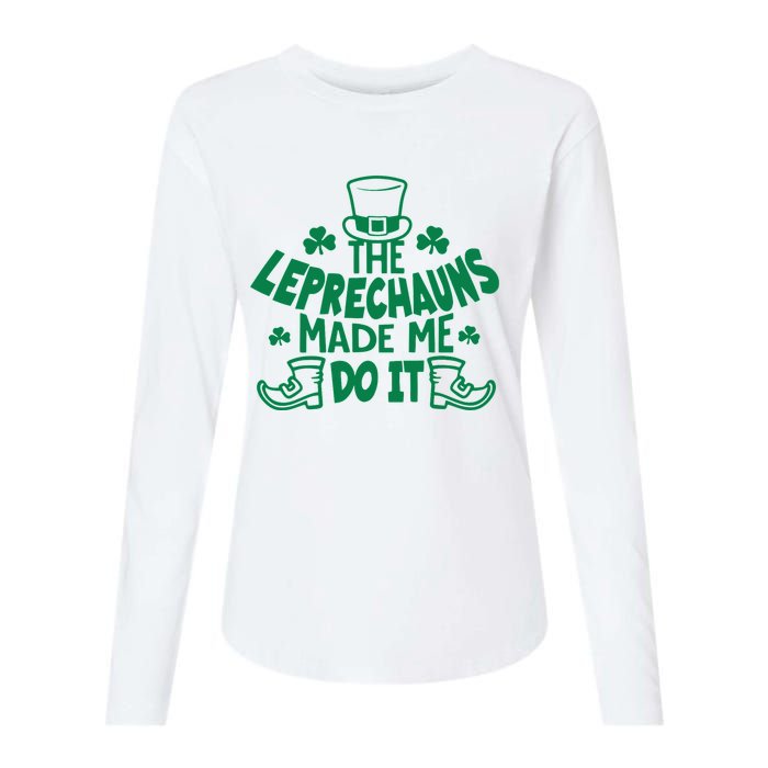 The Leprechauns Made Me Do It Womens Cotton Relaxed Long Sleeve T-Shirt