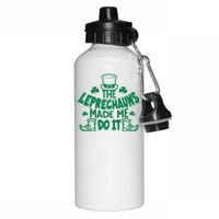 The Leprechauns Made Me Do It Aluminum Water Bottle