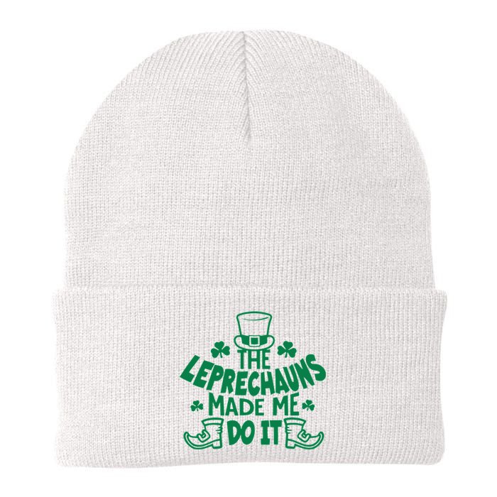 The Leprechauns Made Me Do It Knit Cap Winter Beanie