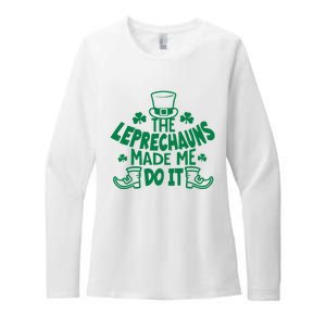 The Leprechauns Made Me Do It Womens CVC Long Sleeve Shirt