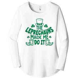 The Leprechauns Made Me Do It Women's Perfect Tri Tunic Long Sleeve Shirt