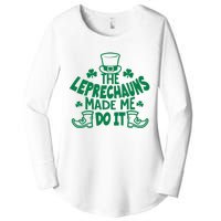 The Leprechauns Made Me Do It Women's Perfect Tri Tunic Long Sleeve Shirt