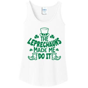 The Leprechauns Made Me Do It Ladies Essential Tank