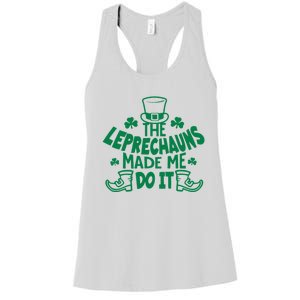 The Leprechauns Made Me Do It Women's Racerback Tank