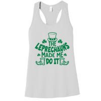 The Leprechauns Made Me Do It Women's Racerback Tank