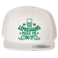 The Leprechauns Made Me Do It Wool Snapback Cap