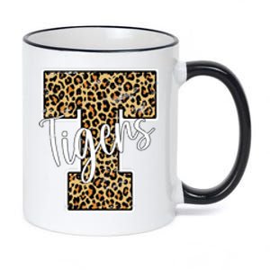 Tigers Leopard Mascot 11oz Black Color Changing Mug