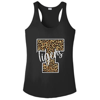 Tigers Leopard Mascot Ladies PosiCharge Competitor Racerback Tank