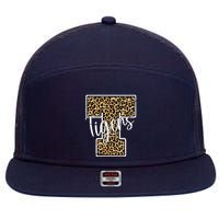 Tigers Leopard Mascot 7 Panel Mesh Trucker Snapback Hat