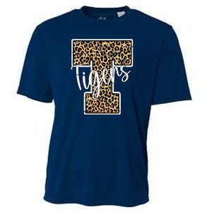 Tigers Leopard Mascot Cooling Performance Crew T-Shirt