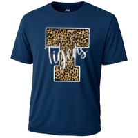 Tigers Leopard Mascot Cooling Performance Crew T-Shirt