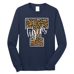 Tigers Leopard Mascot Long Sleeve Shirt