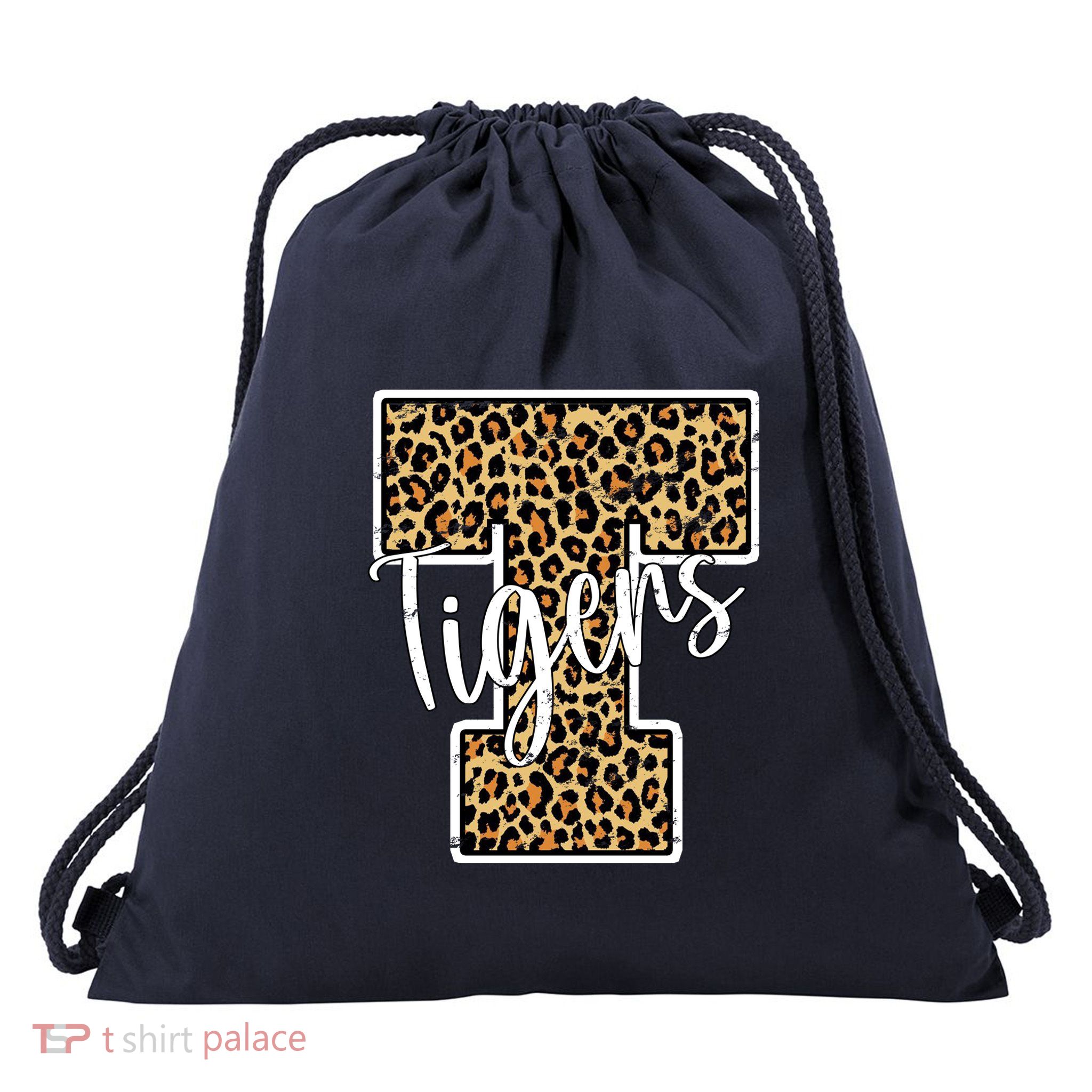 Tigers Leopard Mascot Drawstring Bag