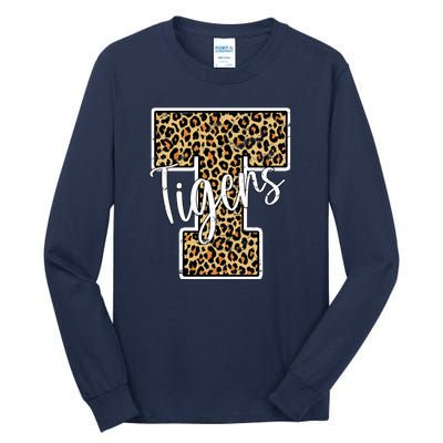 Tigers Leopard Mascot Tall Long Sleeve T-Shirt