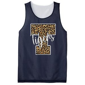 Tigers Leopard Mascot Mesh Reversible Basketball Jersey Tank