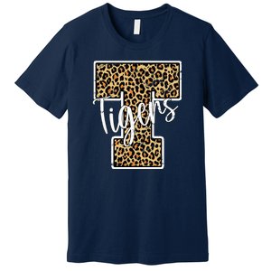 Tigers Leopard Mascot Premium T-Shirt