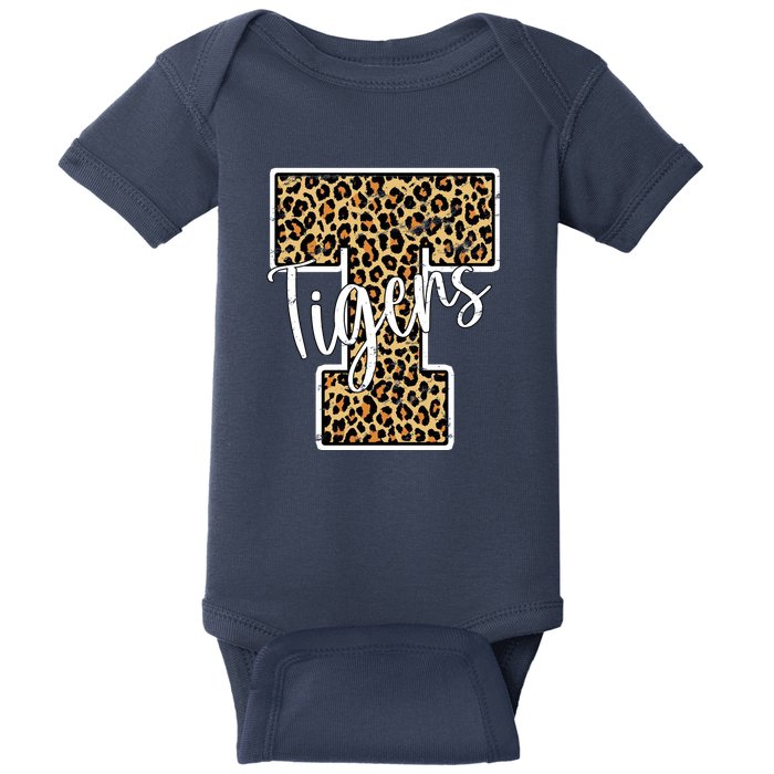 Tigers Leopard Mascot Baby Bodysuit