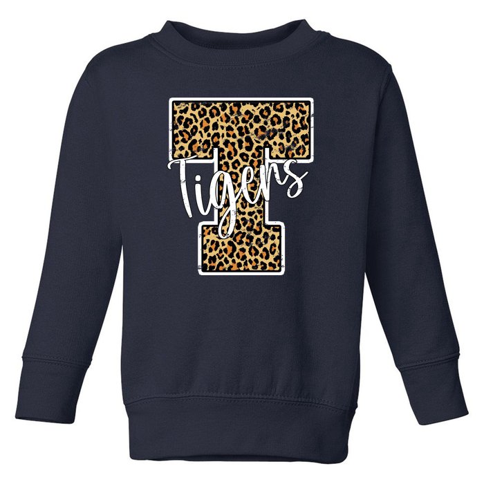 Tigers Leopard Mascot Toddler Sweatshirt