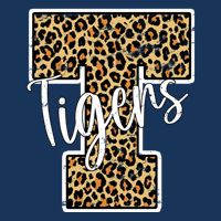 Tigers Leopard Mascot Tie-Dye T-Shirt