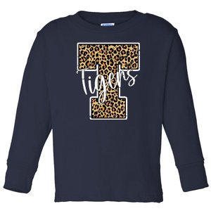 Tigers Leopard Mascot Toddler Long Sleeve Shirt