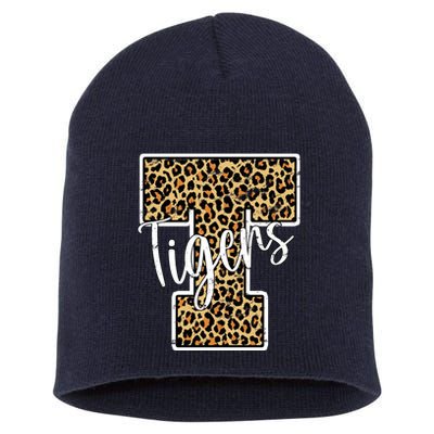 Tigers Leopard Mascot Short Acrylic Beanie