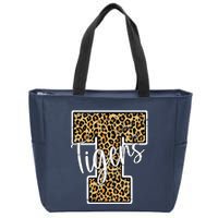 Tigers Leopard Mascot Zip Tote Bag