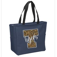 Tigers Leopard Mascot Zip Tote Bag