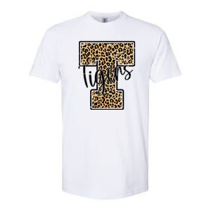 Tigers Leopard Mascot Softstyle CVC T-Shirt