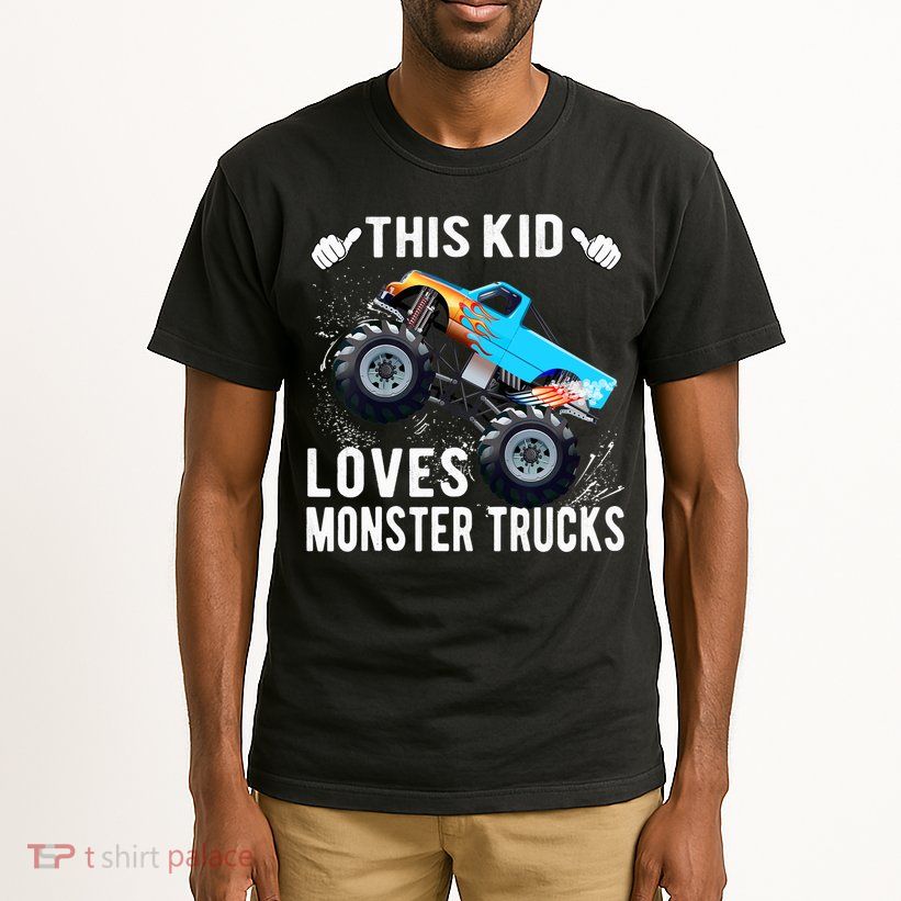 This Loves Monster Trucks Boys And Girls Gift Tall T-Shirt