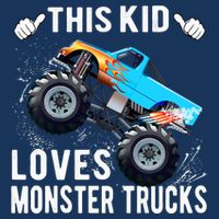 This Loves Monster Trucks Boys And Girls Gift Infant Baby Jersey Bodysuit