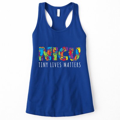 Tiny Lives Matters My Nicu Hero Prematurity Awareness Great Gift Womens Tank Top