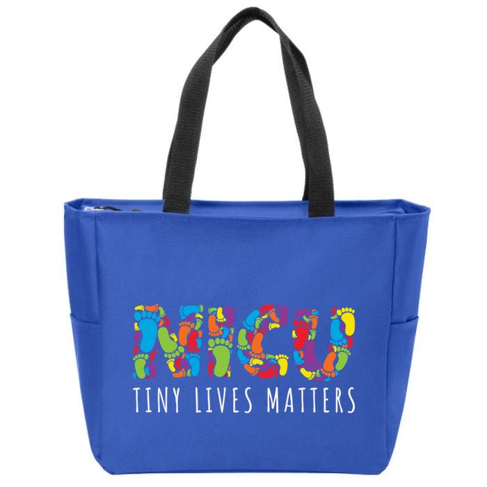 Tiny Lives Matters My Nicu Hero Prematurity Awareness Great Gift Zip Tote Bag