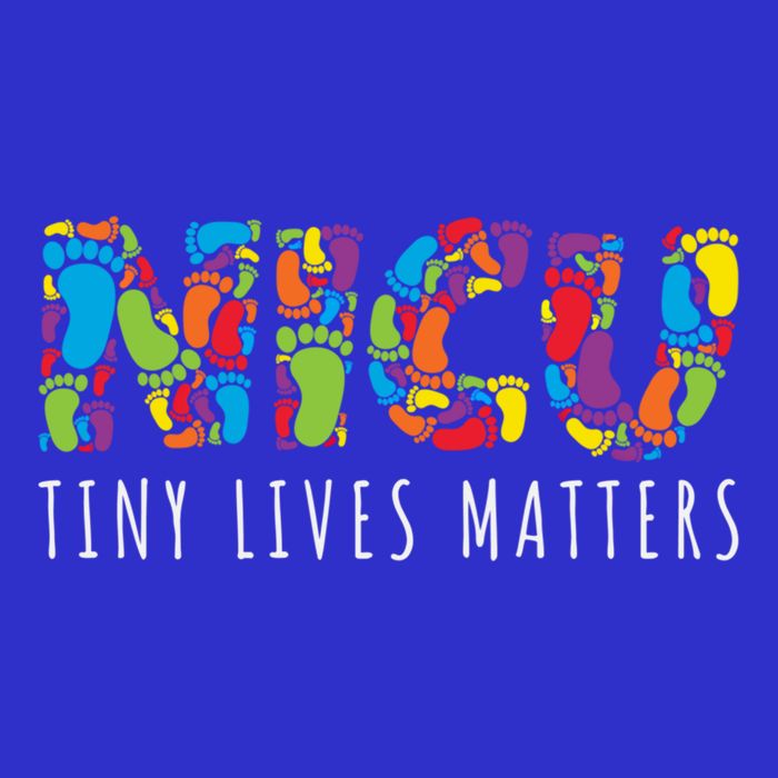 Tiny Lives Matters My Nicu Hero Prematurity Awareness Great Gift Zip Tote Bag