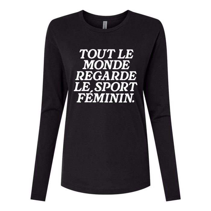 Tout Le Monde Regarde Le Sport Feminin Women’S Sports Womens Cotton Relaxed Long Sleeve T-Shirt