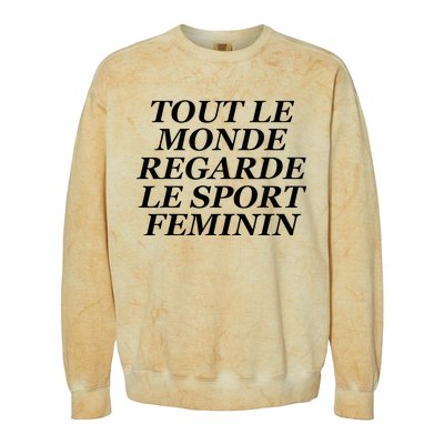 Tout Le Monde Regarde Le Sport Feminin Colorblast Crewneck Sweatshirt