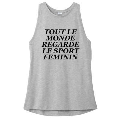 Tout Le Monde Regarde Le Sport Feminin Ladies PosiCharge Tri-Blend Wicking Tank