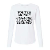 Tout Le Monde Regarde Le Sport Feminin Womens Cotton Relaxed Long Sleeve T-Shirt