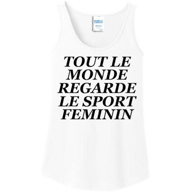 Tout Le Monde Regarde Le Sport Feminin Ladies Essential Tank