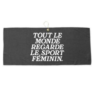 Tout Le Monde Regarde Le Sport Feminin Women’S Sports Large Microfiber Waffle Golf Towel