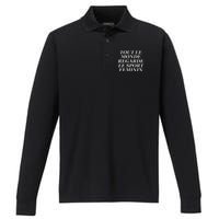 Tout Le Monde Regarde Le Sport Feminin Performance Long Sleeve Polo